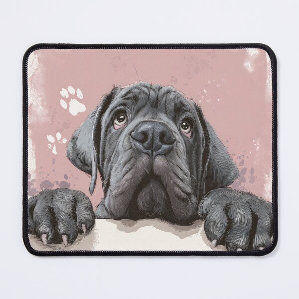 Item preview, Neapolitan Mastiff Peeking over Wall 01 designed and sold by Elisabeth Lucas.