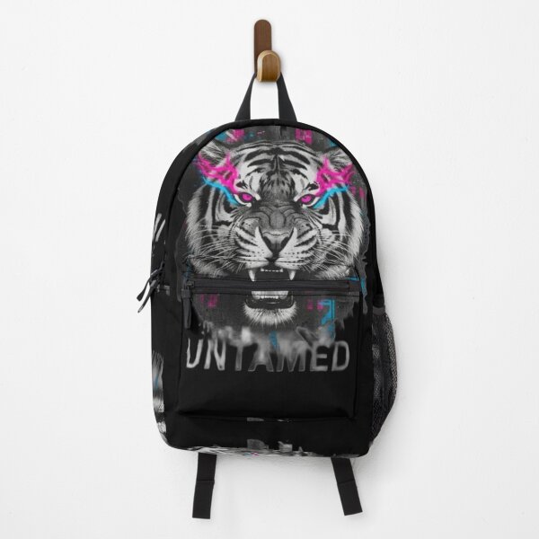 Item preview, Neon Cyberpunk Tiger: Untamed Rage Statement Art designed and sold by MartinxMarie.