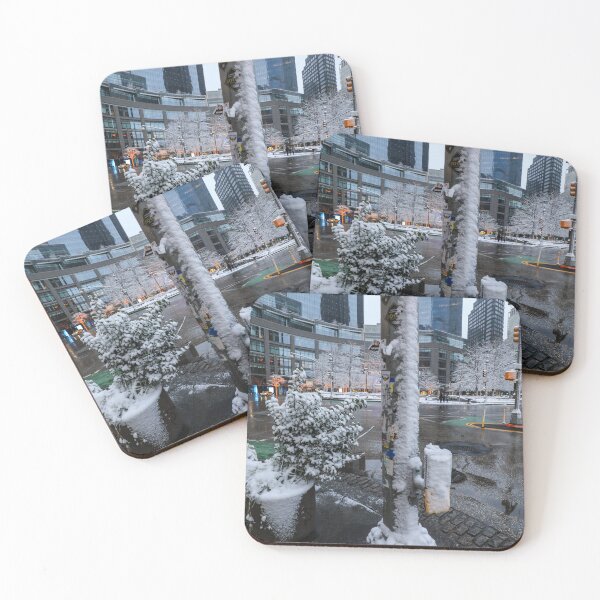 Item preview, New York City street covered in fresh snow designed and sold by Southern Cross Lifestyle .