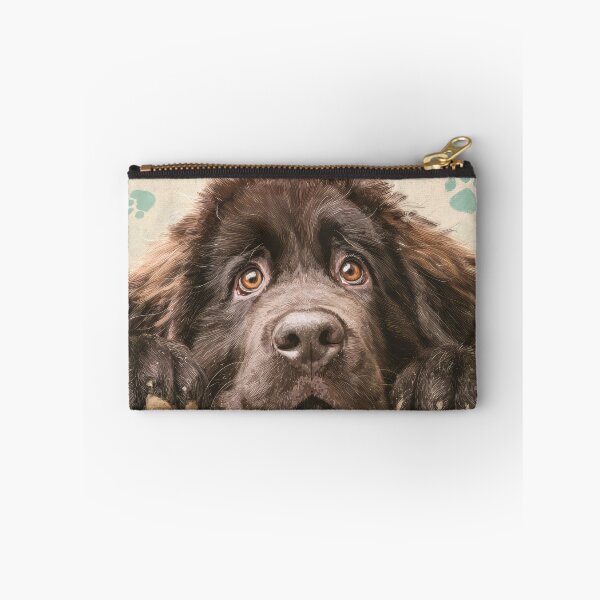 Item preview, Newfoundland Dog Peeking over Wall 01 designed and sold by Elisabeth Lucas.