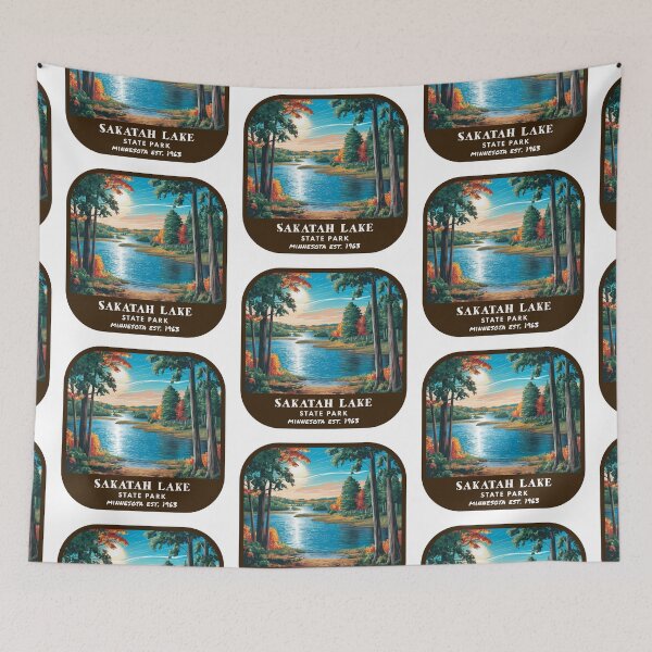 Item preview, Vintage Sakatah Lake State Park (Minnesota State Park) designed and sold by RabbitK.