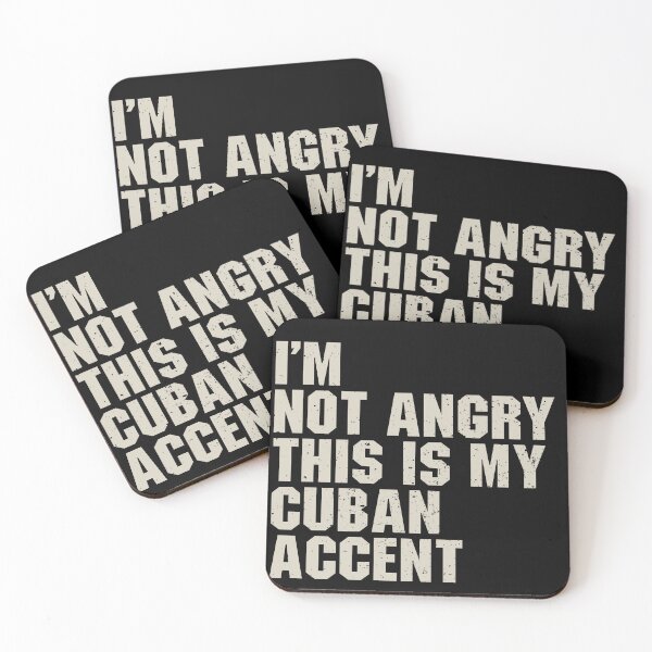 Item preview, I'm Not Angry, This Is My Cuban Accent - Funny Cuba Accent designed and sold by zenicafariana.