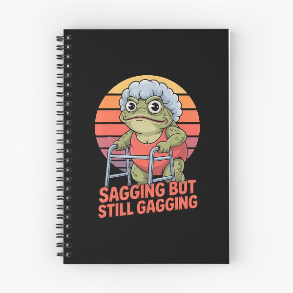 Item preview, Sagging But Still Gagging Funny Frog Cringe Meme designed and sold by KristenSophie.