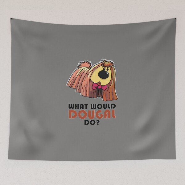 Item preview, RETRO-1970S-DOUGAL-MAGIC-ROUNDABOUT-LOGO-DESIGN-CLASSIC-T-SHIRT designed and sold by EberhardPeters.