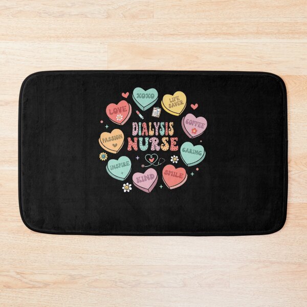 Item preview, Retro Dialysis Nurse Valentine Heart Women Nurse designed and sold by BeulahJoseph.