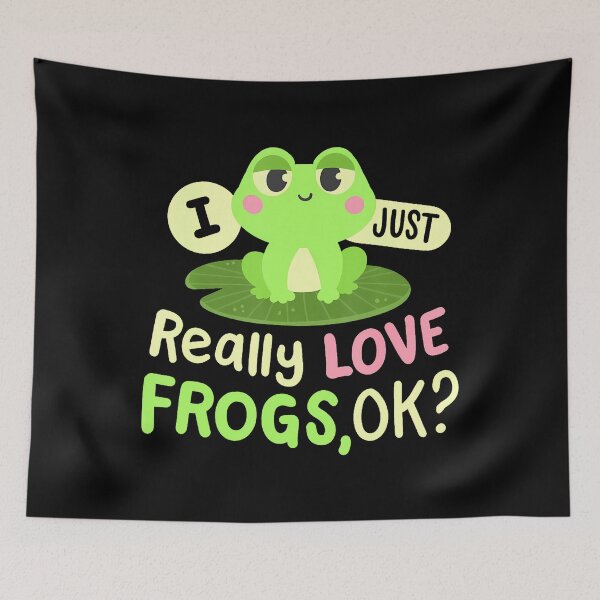 Item preview, I Just Really Love Frogs Ok Kawaii Frog Lovers Women Girls designed and sold by CarmelaConstan.