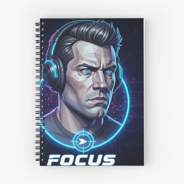 Item preview, Focused Gamer | Neon Blue Intensity | E-Sports Vector Art designed and sold by Satpura punti baba .