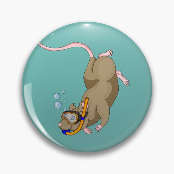 Item preview, Snorkeling Rat designed and sold by Cozy Little Doodles by Hosha’na.