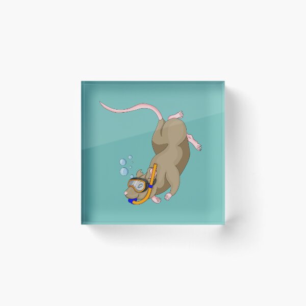 Item preview, Snorkeling Rat designed and sold by Cozy Little Doodles by Hosha’na.