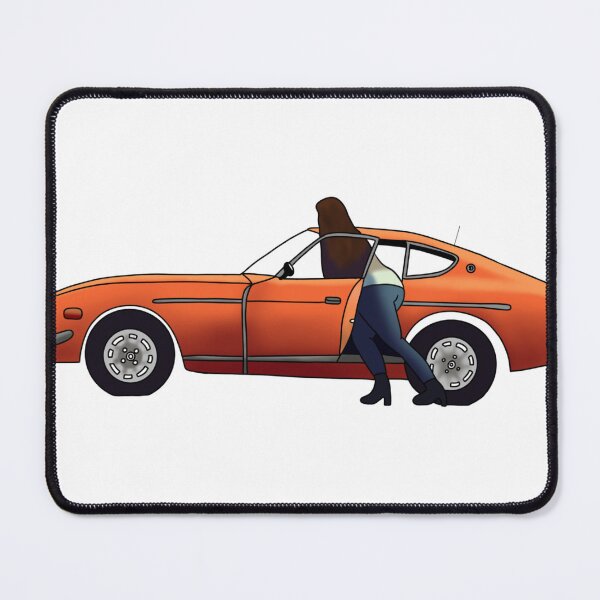 Item preview, Lucy Chen Orange Car Datsun designed and sold by lenasdooodles.