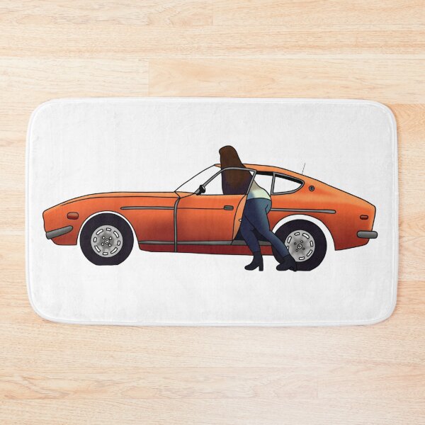 Item preview, Lucy Chen Orange Car Datsun designed and sold by lenasdooodles.