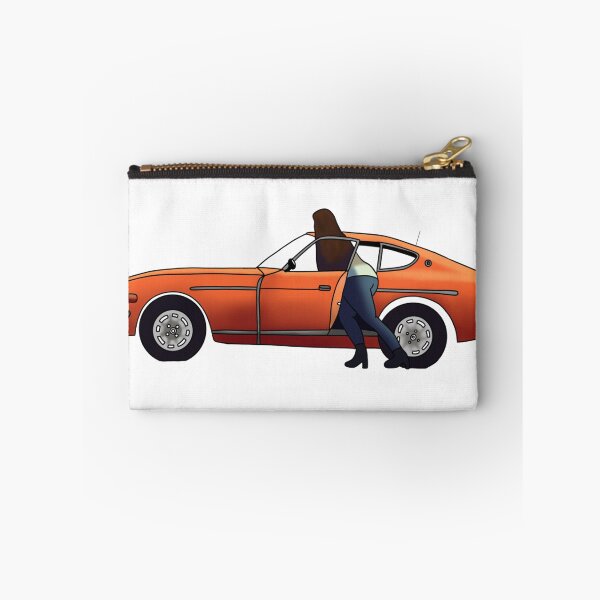 Item preview, Lucy Chen Coche naranja Datsun designed and sold by lenasdooodles.