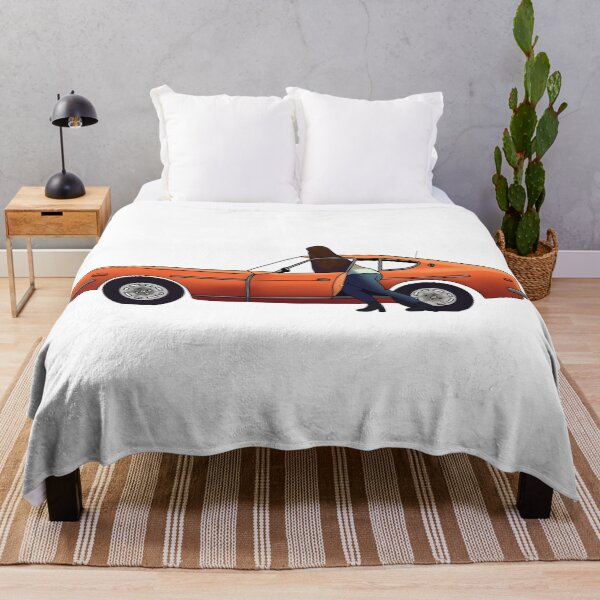 Item preview, Lucy Chen Orange Car Datsun designed and sold by lenasdooodles.