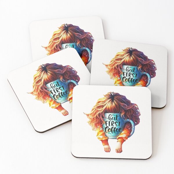 Item preview, But First Coffee; AI Style; designed and sold by StickerApe.