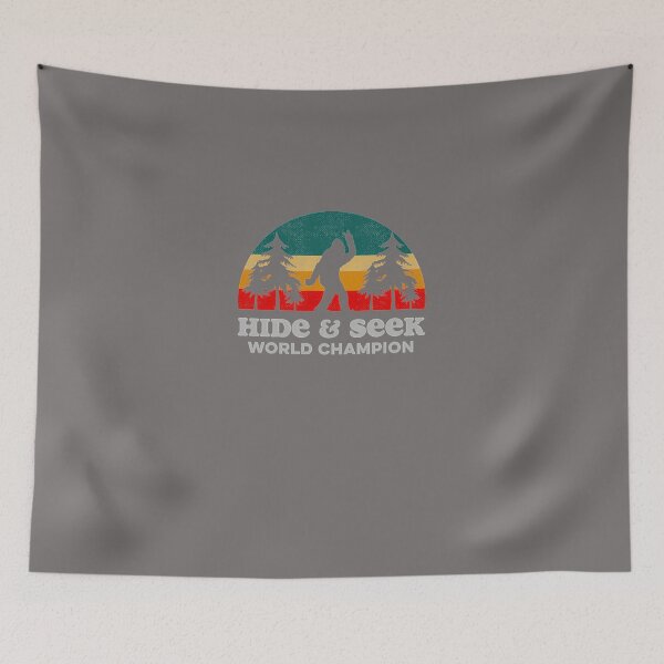 Item preview, RETRO-BIGFOOT-HIDE--SEEK-WORLD-CHAMPION-T-SHIRT designed and sold by CharlotteBecker.