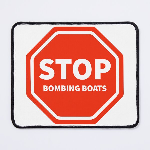 Item preview, Stop bombing boats designed and sold by Rachel the Artist .