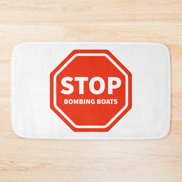 Item preview, Stop bombing boats designed and sold by Rachel the Artist .