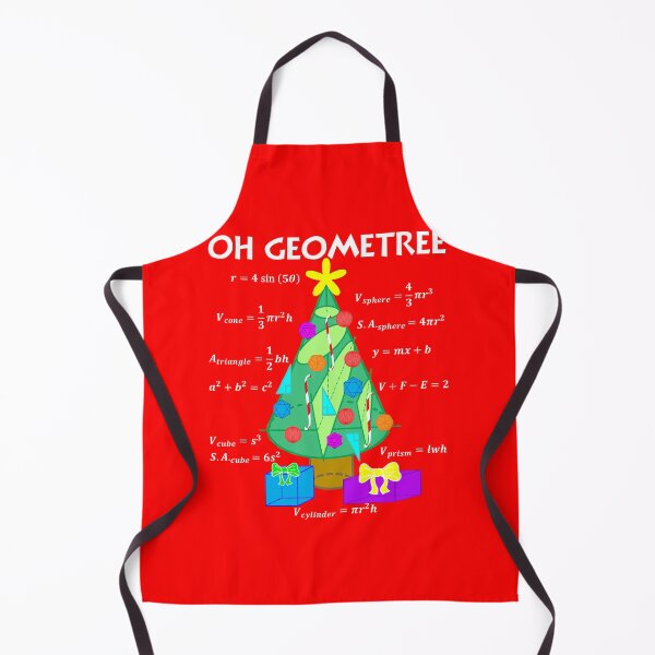 Item preview, Funny Nerdy Oh Geometree Christmas Geometry Math Teacher White Text designed and sold by MathWare MathClips.