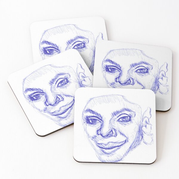 Item preview, partial ink portrait designed and sold by PaintToven.