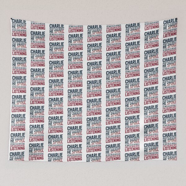 Item preview, Charlie Kirk Quote, Charlie Wasnt Killded Because He Spoke designed and sold by graphic-genie.