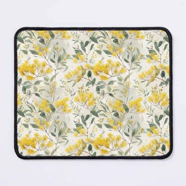 Item preview, Australian Golden Wattle Illustration — Seamless Botanical Print designed and sold by TroyTheTerrific.