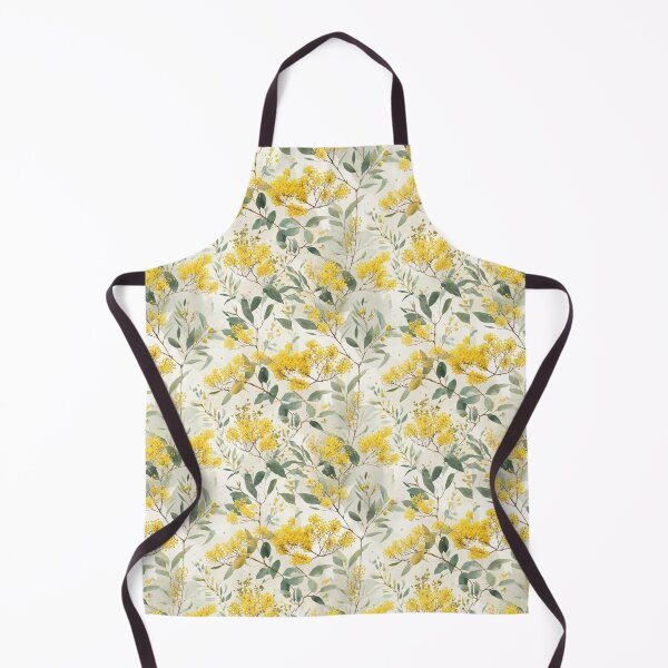 Item preview, Australian Golden Wattle Illustration — Seamless Botanical Print designed and sold by TroyTheTerrific.