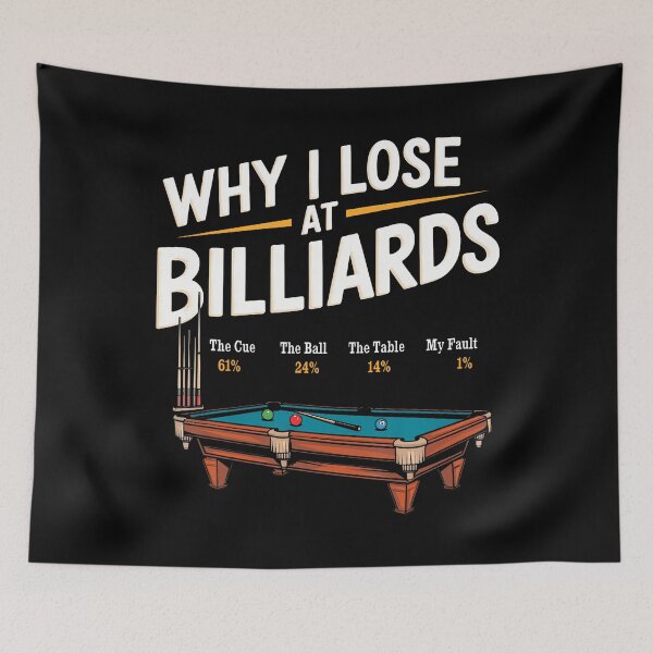 Item preview, Why I Lose At Billiards Pool Player Billiard Snooker Funny designed and sold by KarlaLeanne.