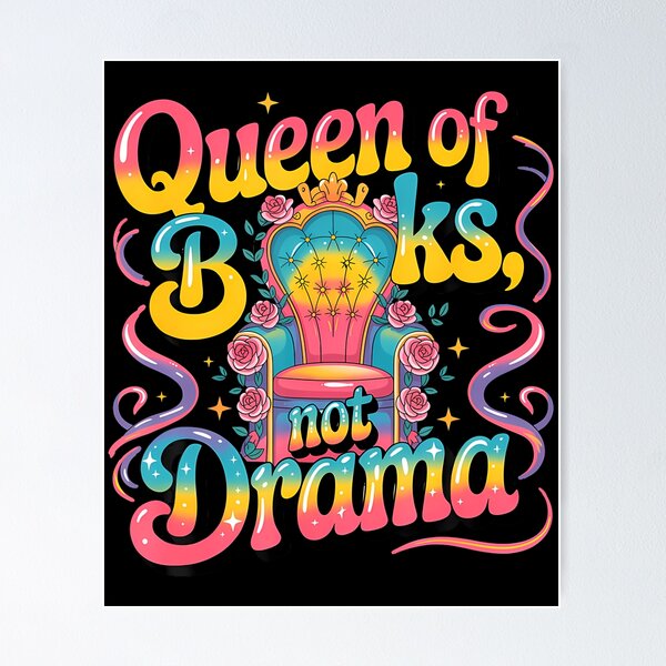 Item preview, Queen Of Books Not Drama Reading Chair designed and sold by KarlaLeanne.
