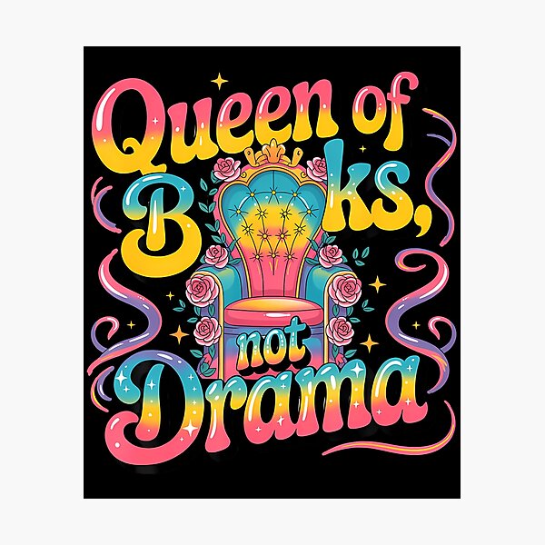 Item preview, Queen Of Books Not Drama Reading Chair designed and sold by KarlaLeanne.