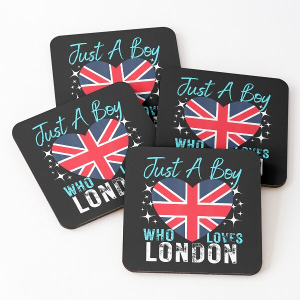 Item preview, United Kingdom Just A Boy Who Loves London Heart Flag Boys designed and sold by TerriMichelle.