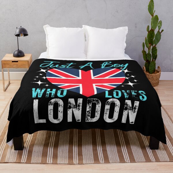 Item preview, United Kingdom Just A Boy Who Loves London Heart Flag Boys designed and sold by TerriMichelle.
