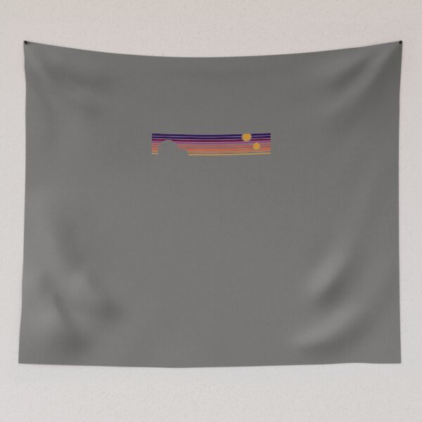 Item preview, RETRO-DOUBLE-SUNSET-STRIPES-T-SHIRT designed and sold by JensaUwe.