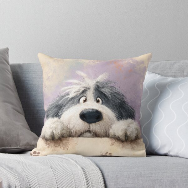 Item preview, Old English Sheepdog Peeking over Wall 01 designed and sold by Elisabeth Lucas.