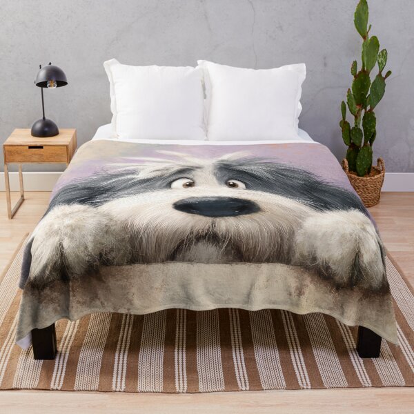 Item preview, Old English Sheepdog Peeking over Wall 01 designed and sold by Elisabeth Lucas.