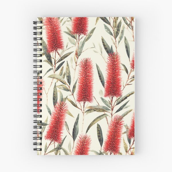 Item preview, Red Bottlebrush Pattern — Elegant Australian Native Floral designed and sold by TroyTheTerrific.
