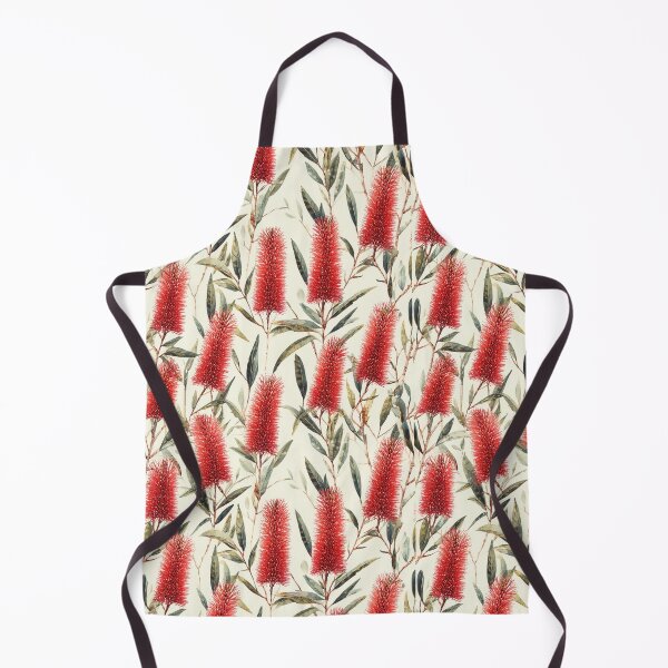 Item preview, Red Bottlebrush Pattern — Elegant Australian Native Floral designed and sold by TroyTheTerrific.