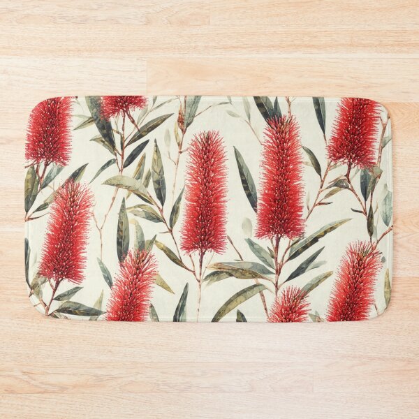 Item preview, Red Bottlebrush Pattern — Elegant Australian Native Floral designed and sold by TroyTheTerrific.