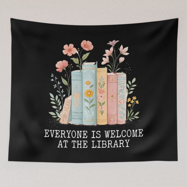 Item preview, Everyone Is Welcome At The Library Librarian Reader Book designed and sold by KarlaLeanne.