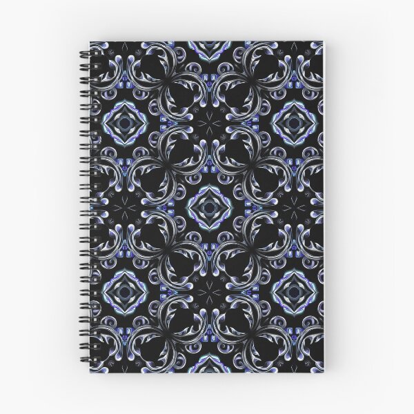 Item preview, Midnight Rococo Scrollwork designed and sold by Kaleidoscope Print.
