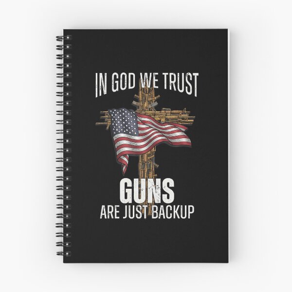 Item preview, In God We Trust Guns Are Just Backup Cross Flag designed and sold by DesireeAngela1.