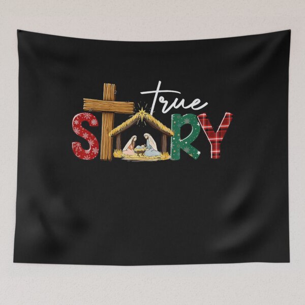 Item preview, Warm Christmas T-shirt of Jesus born in a manger designed and sold by KassandraDavis.
