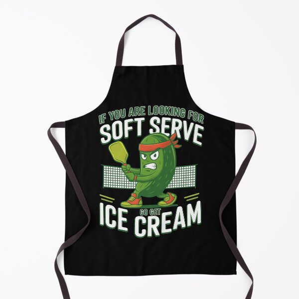 Item preview, Soft Serve? Go Get Ice Cream – Funny Pickleball Pun Design designed and sold by haitrieuic96.