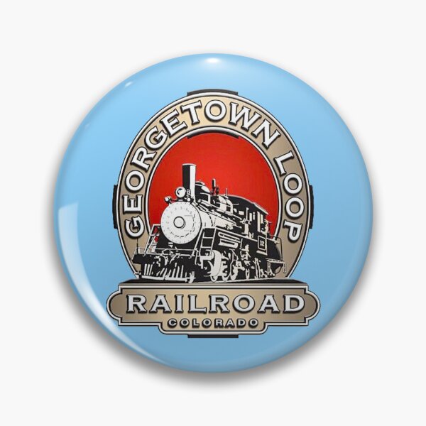 Item preview, Train Logo, Georgetown Loop RR, Shelly's Train Store, Vintage, Classic, Collectible Train Logos, Rail & Railroad Logos, train stickers, magnets, t-shirts, posters and more designed and sold by MoreEZUSA-Here.