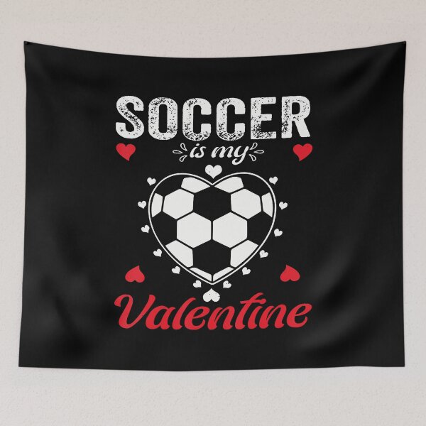 Item preview, Soccer Is My Valentine Heart Baby Boys Men n Youth designed and sold by ConnieDora.