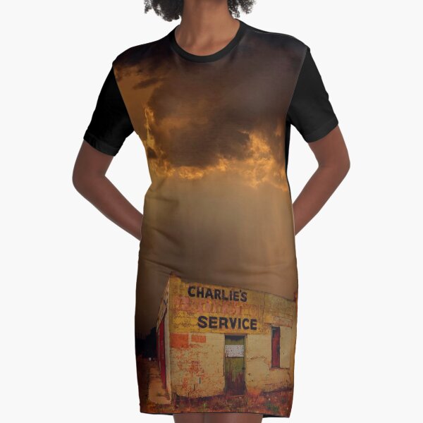 Charlie's Radiator Service, Milan, New Mexico Graphic T-Shirt Dress