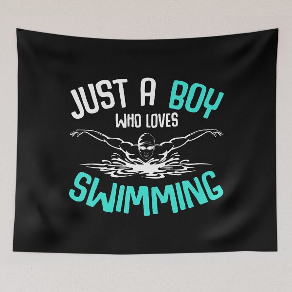 Item preview, Just A Boy Who Loves Swimming Swimmers designed and sold by KarlaLeanne.