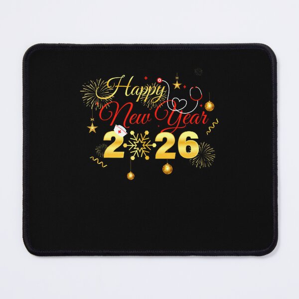 Item preview, Happy New Year 2026 Fireworks Nurse Stethoscope Nye Party designed and sold by ConnieDora.