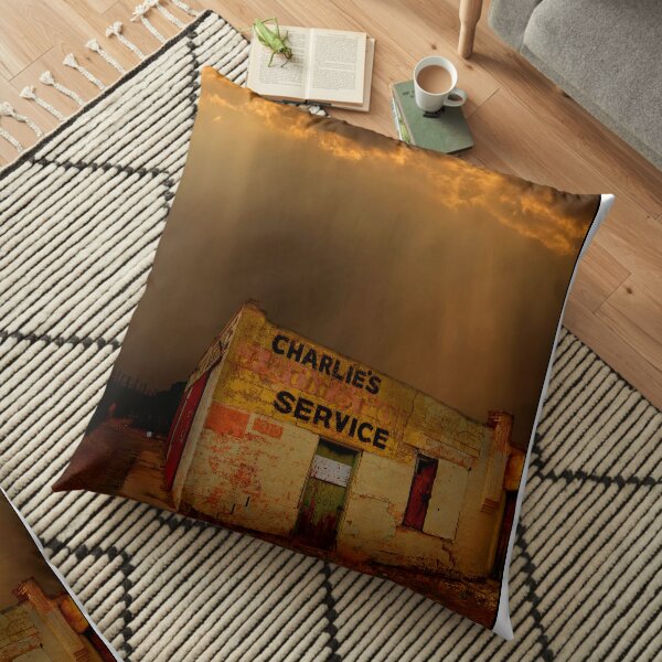 Charlie's Radiator Service, Milan, New Mexico Floor Pillow
