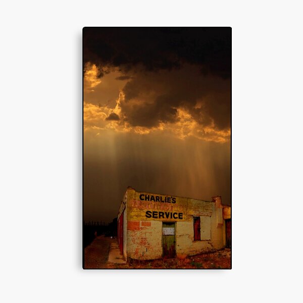 Charlie's Radiator Service, Milan, New Mexico Canvas Print