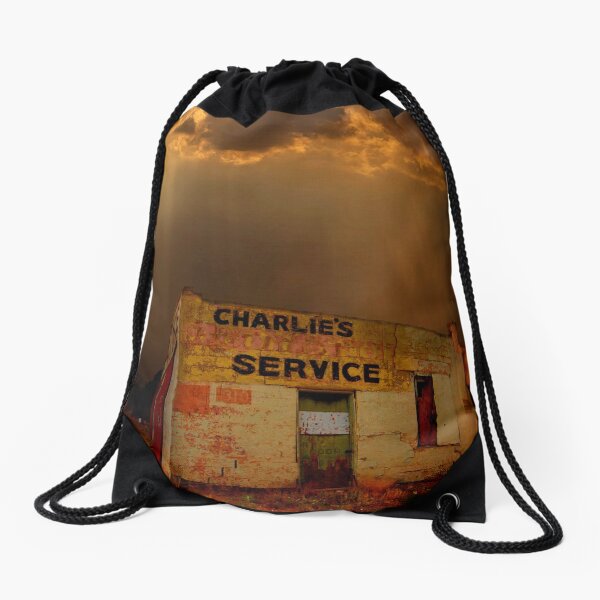 Charlie's Radiator Service, Milan, New Mexico Drawstring Bag